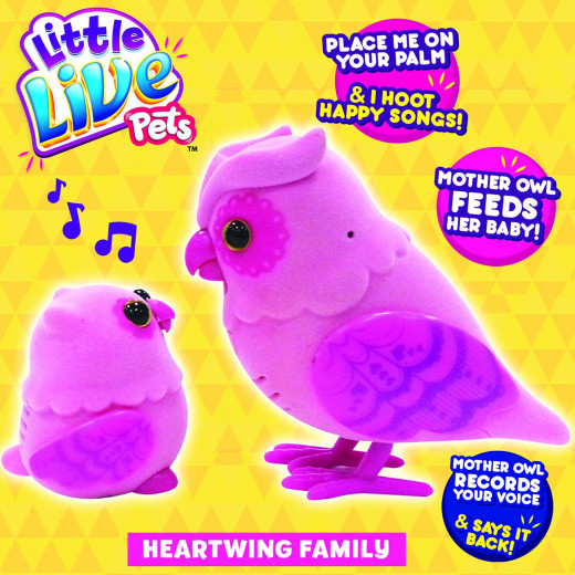 Little Live Pets S2 Tweet Talking Owl And Baby - Blue