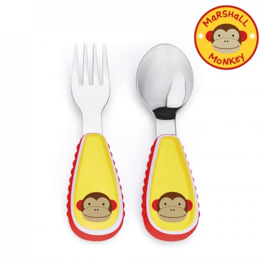 Skip Hop Zootensils Fork And Spoon - Monkey