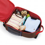 حقيبة مدرسية بعجلات بطبعة مونكي للجنسين من سكيب هوب، متعددة الالوان