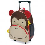 Skip Hop Zoo Little Kid Travel Rolling Luggage Backpack - Monkey