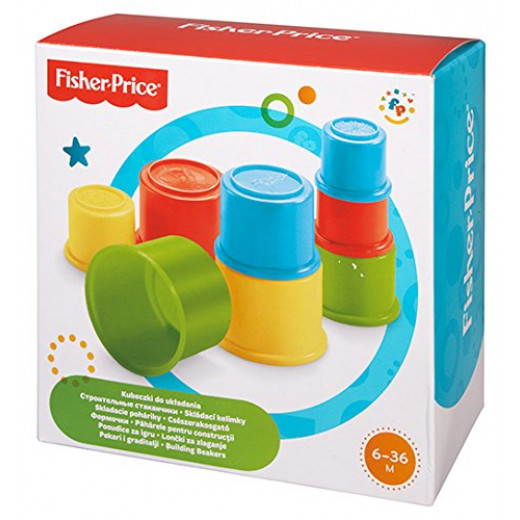 Fisher-Price 8 Building Beakers Stacking Blocks Cups