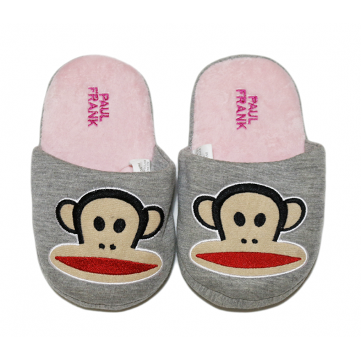 Winter Slippers - Pink Monkey - Medium Size