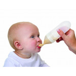 Nuby Squeeze Feeder With Slow and Fast Spoon 90ml - أصفر