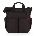 Skip Hop Duo Signature Diaper Bag with Portable Changing Mat, Black