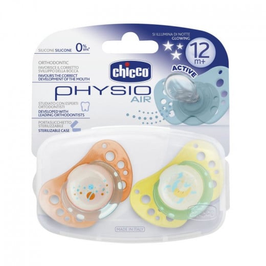 Chicco Physio Air Lumi (6-12M) Silicone 2 Pieces