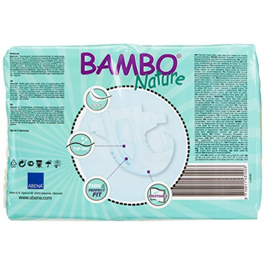 Bambo Nature Baby Diapers Classic, Size 1 (2-4Kg), 28 Count