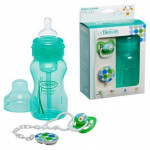 Dr. Brown's Gift Set (Wide Neck Bottle /Pacifier /Clip) - Green