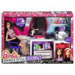 Barbie Sparkle Style Salon Doll Playset - Brunette