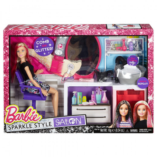 Barbie Sparkle Style Salon Doll Playset - Blonde