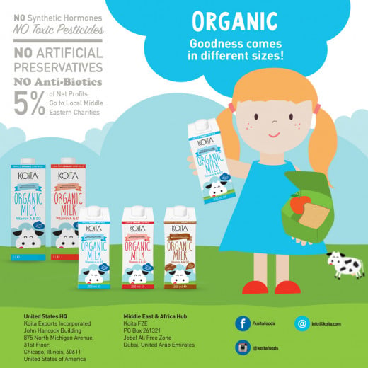 Koita Organic Low Fat Milk 1 LT x12