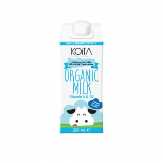 Koita Organic Whole Milk 200 ml X24
