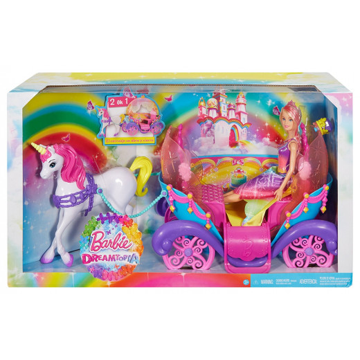 Barbie Rainbow Princess Carriage and Doll