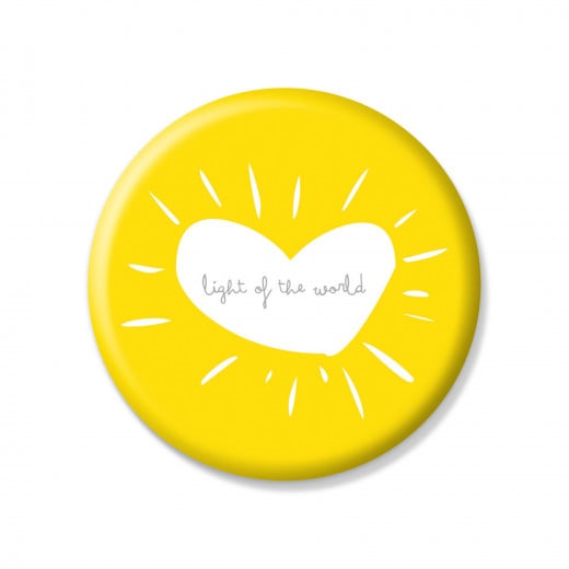 YM Sketch-Light Of The World Button Pin