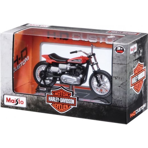 Maisto Die-cast 1:18 HD Series 28-33 Motor Cycle with Stand, Assorted