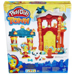 Play-Doh town firemen house