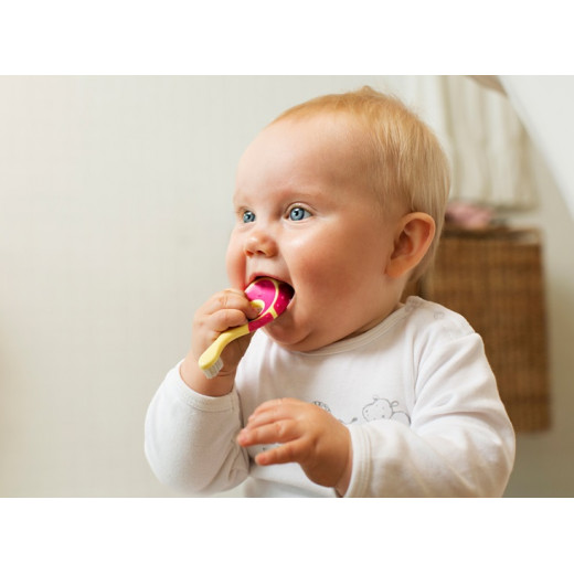 فرشاة أسنان الأطفال من جوردان, 0-2 سنة, فرشاة ناعمة, اللون أزرق فاتح