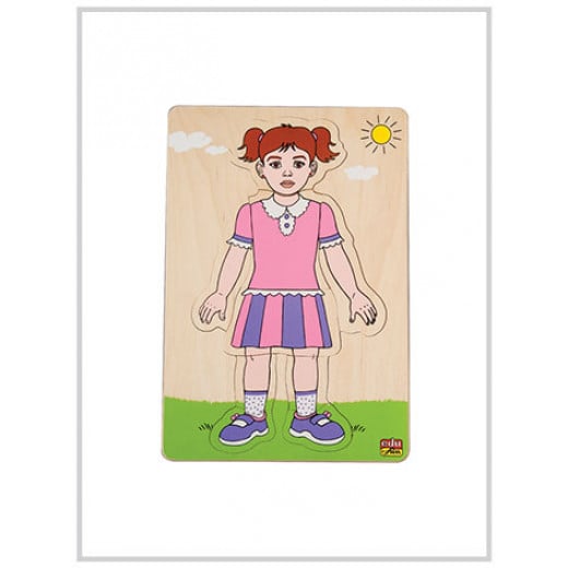 Edu Fun Building Up Body Parts Puzzles (Girl layered puzzle (1) )