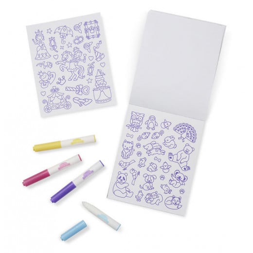 melissa & doug On the Go Magicolor Color-Your-Own Sticker Pad - Princesses, Animals, and Fairies