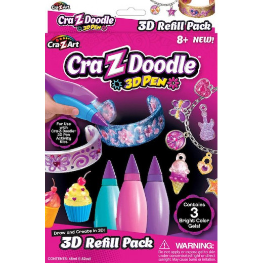 Cra-Z-Art Cra-Z-Doodle 3D Pen Pastel Color Refill Set