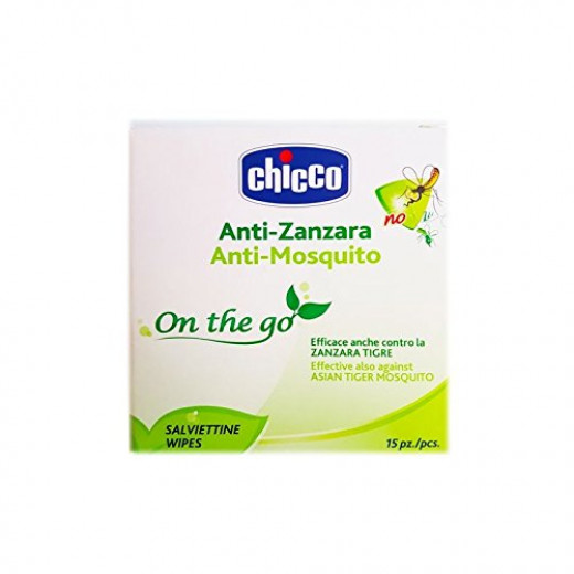 Chicco Anti Mosquito Disposable Wipes 15 pieces