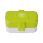 Look Back Lunch Box for Kids Adults, 2 layers, Leak Proof, FDA Approved-Green