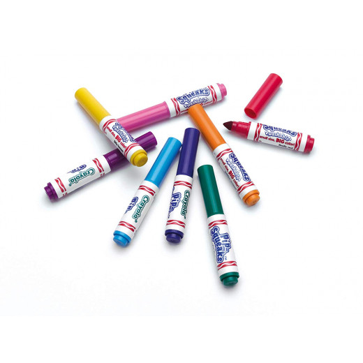 14 Crayola Pip-Squeaks Mini Washable Markers Felt Tip Colouring Pens, Pack of 14 - Ideal for Little Fingers