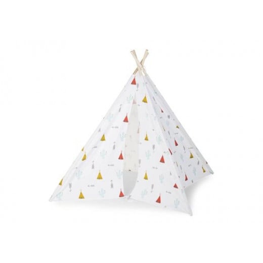 خيمة  من قماش للأطفال باللون الأبيض