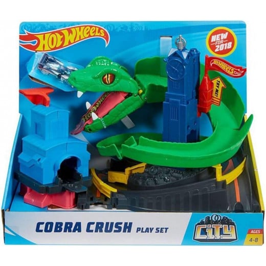 Hot Wheels City Cobra Crush Connectable Play Set