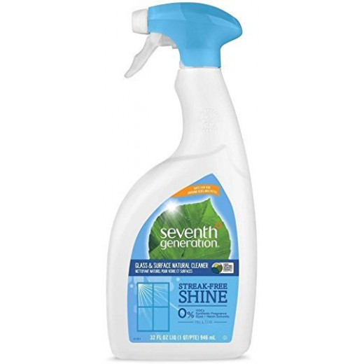 Seventh Generation, Free & Clear Glass & Surface Cleaner 32 Ounces