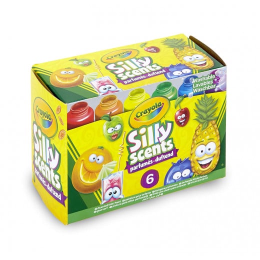 Crayola Silly Scents, Washable Kids Paint, Scented Paint, 6 Count
