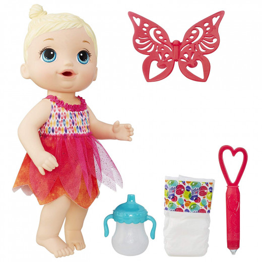 Baby Alive Doll - Face Paint Fairy Blonde Drawing Accessories Toy