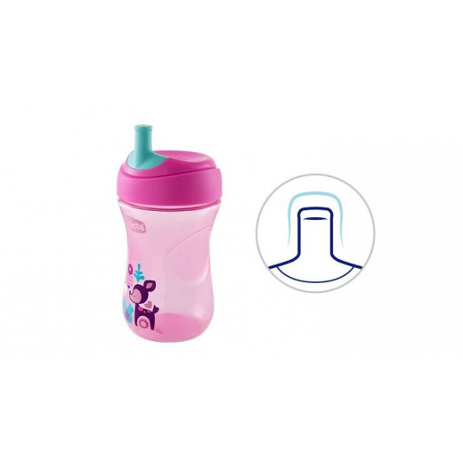 Chicco First Straw Trainer No Spill Sippy Cup 12M+, 9oz, Pink