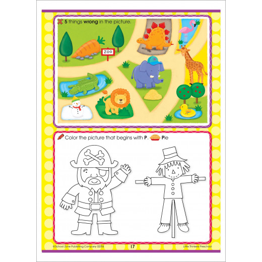 School Zone - Little Thinkers: Preschool Deluxe Edition Workbook
