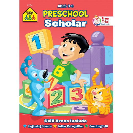 School Zone  - Preschool Scholar skill areas include Ages 3-5