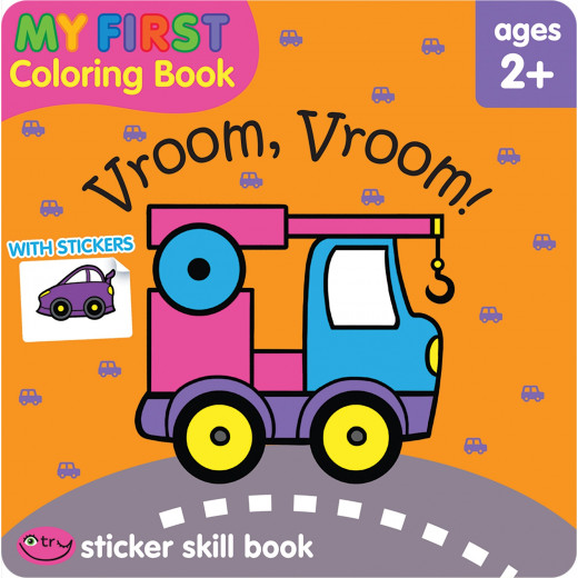 School Zone - Vroom, Vroom! My First Coloring Book