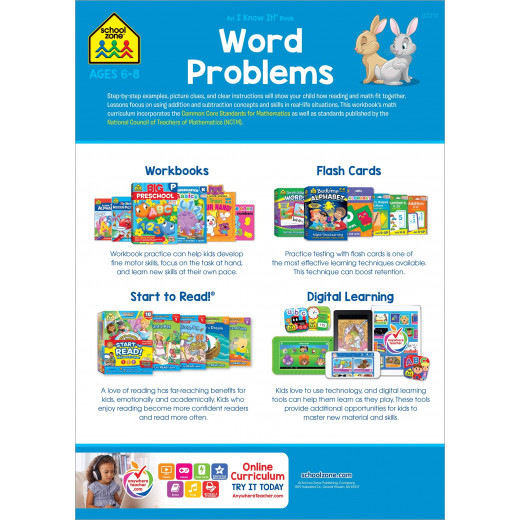School Zone - Word Problems 1-2 ages 6-8 an i know it