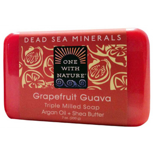 One With Nature Dead Sea Minerals Soap Grapefruit Guava