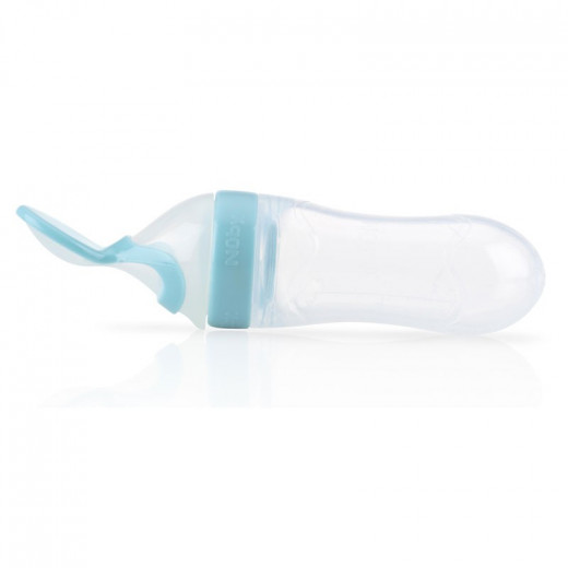 Nuby Squeeze Feeder With Slow and Fast Spoon 90ml - Blue
