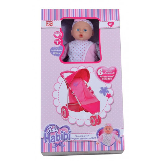 Baby Habibi - Pipe Jogger With Doll And Accessories Set