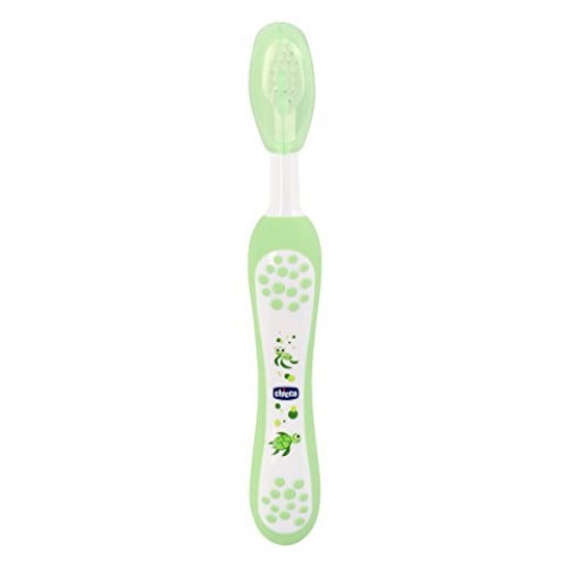 Chicco- Green -  Milk Teeth toothbrush (6 m - 3yrs)