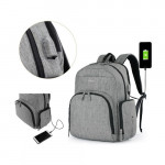 Colorland Baby Changing Backpack with Built in USB Port (Gray)