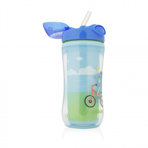 Dr. Brown's Insulated Straw Cup - Blue (12m+), 300ml