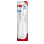 NUK Bottle and Nipple Brush 2 in 1 - أصفر