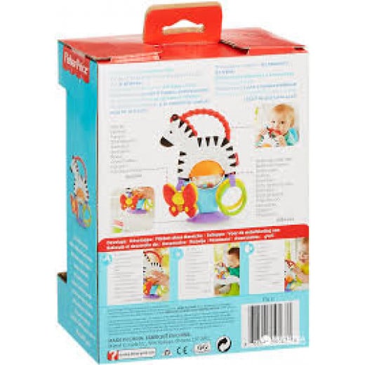 Fisher-Price Activity Zebra Toy with Suction Base