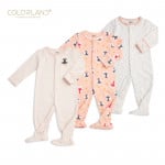 Colorland - Baby Romper / Pink Princess 3 Pieces In One Pack - 6-9 Months