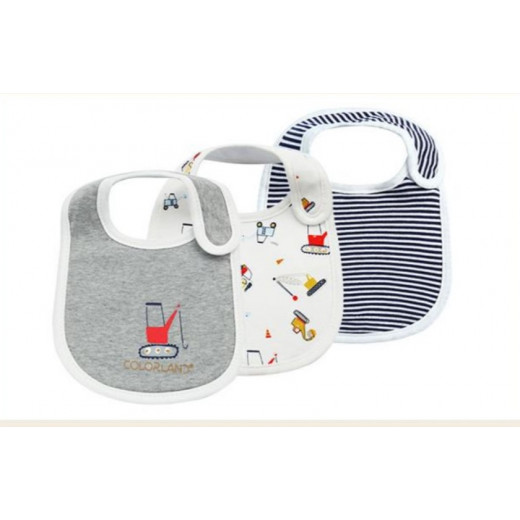 Colorland - (10) Baby Bibs 3 Pieces In One Pack