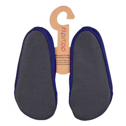 Slipstop Junior Pool Shoes, Navy Blue Color, Medium Size