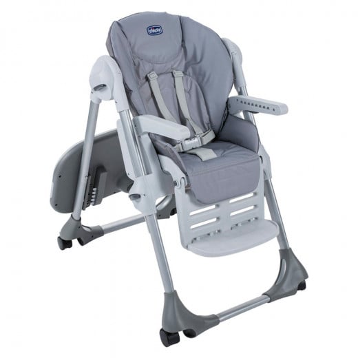 Chicco Polly Easy High Chair, 4 Wheels, Nature