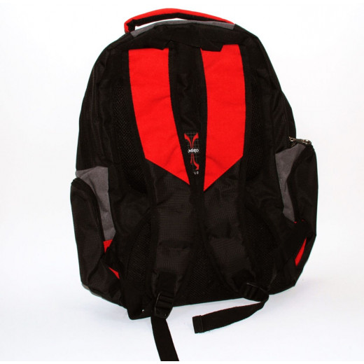 حقيبة ظهر مدرسية, باللون الأسود والرمادي, 45 سم من أميجو