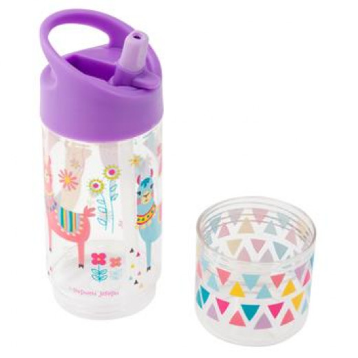 Stephen Joseph Flip Top Bottles With Snack Container - Llam